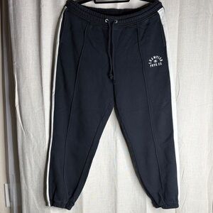 Champion women or men’s  Black Joggers with White Accents